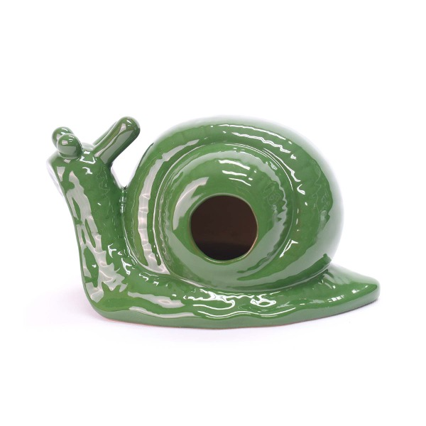 초록색 달팽이 모양의 달팽이 트랩